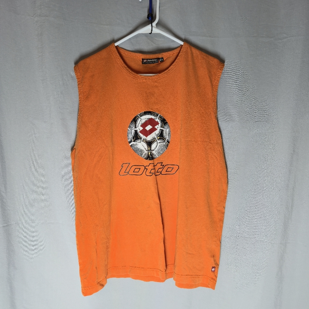 Lotto (Italian Sport Design) Orange Tank Top Men's Large